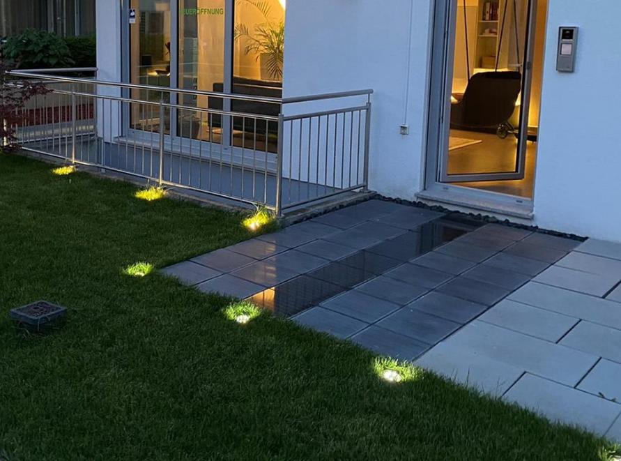 Solar paving example
