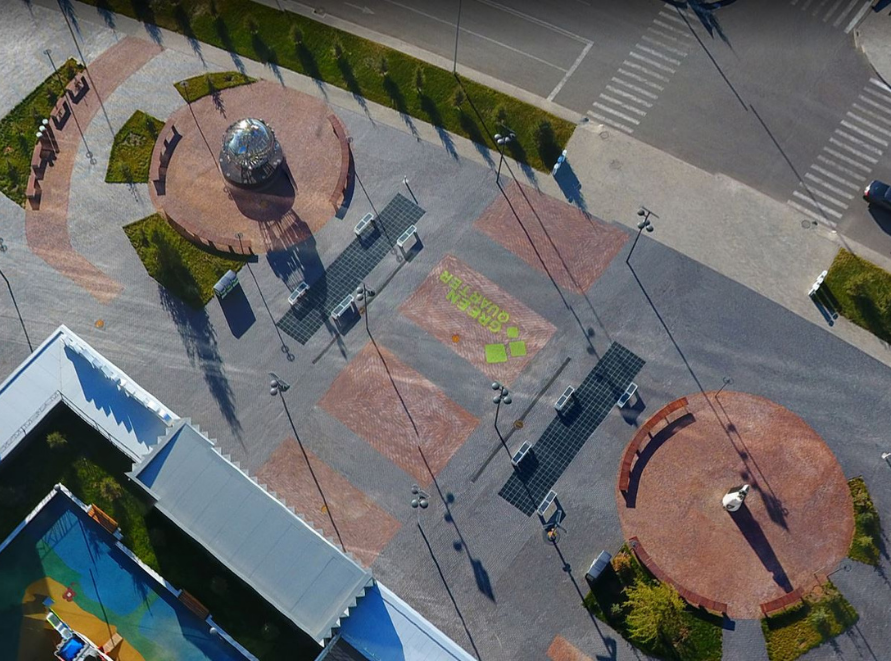 Solar paving example